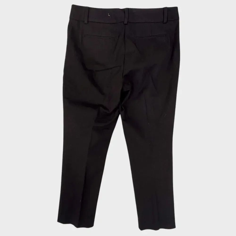 Ann Taylor Signature Petite 6P Black Womens Pants Cotton Viscose Spandex